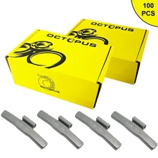 100 Pcs Balancing Tire Wheel Weights FE Clip-On Car Balance Tire P-STYLE 1.50 oz