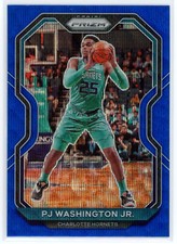 PJ Washington Jr 2020-21 Panini Prizm Tmall Blue Wave SP #105 Charlotte Hornets