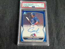 2023 BOWMAN MEGA MOJO GABRIEL MARTINEZ *CHROME BLUE AUTO #81/150 PSA 9 MINT*