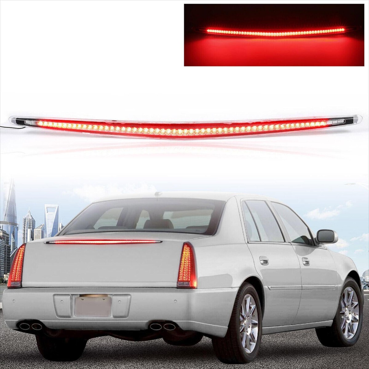 For 06-11 Cadillac DTS Full LED Third 3RD Tail Brake Light Rear For 06-11 Cadillac DTS Full LED Third 3RD Tail Brake Light Rear