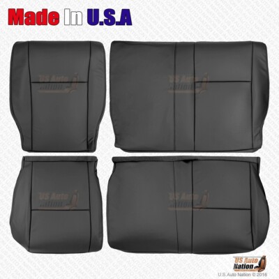 2007 2008 2009 For Toyota Tundra Rear Left-Right Bottoms Tops Leather Cover Blk