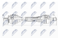 NTY Antriebswelle NPW-VV-063 FüR Volvo 40 31 XC90 1 275 AWD