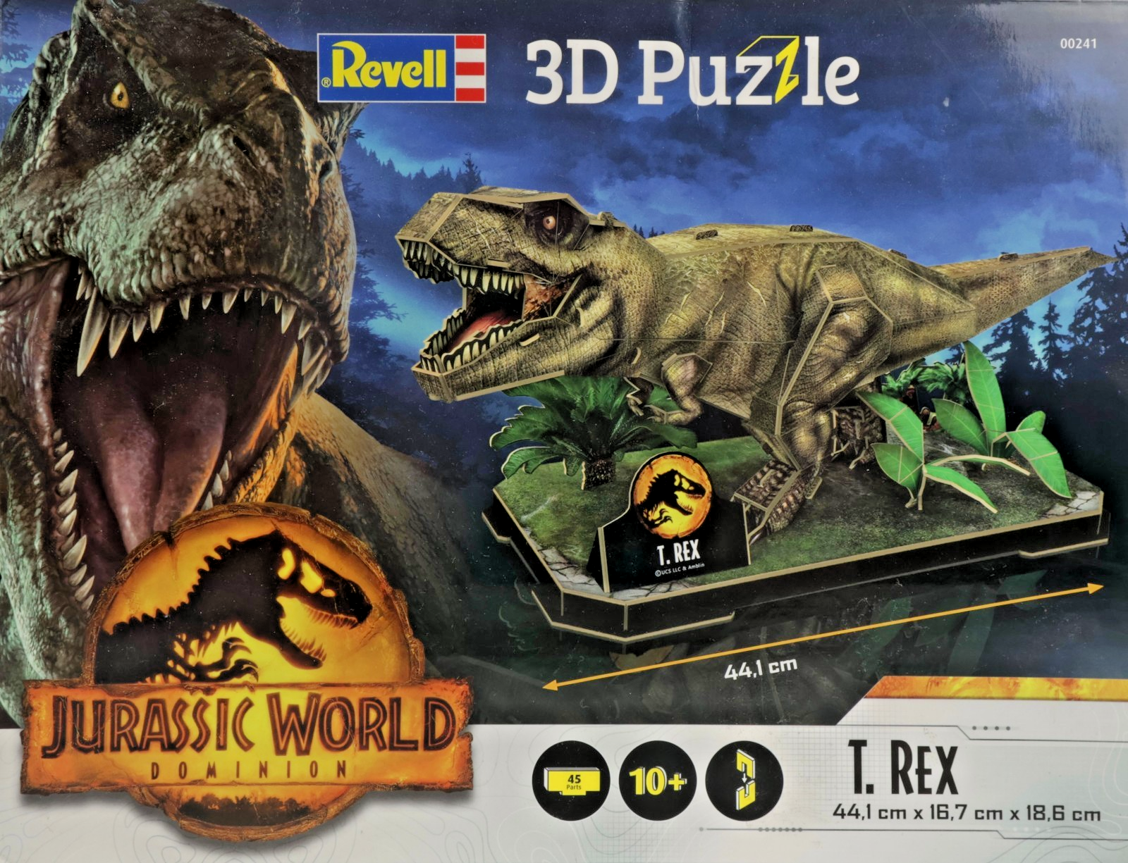 Revell Jurassic World Dominion T. Rex 3D Puzzle 45 Parts 10+ (00241) - New