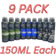9 Pack Variety Dove Men Care Deo Spray Invisible Dry 72H Anti Perspirant-150ml