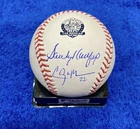 Sandy Koufax And Clayton Kershaw Signed 60th Logo Anniversary Baseball Very Rare