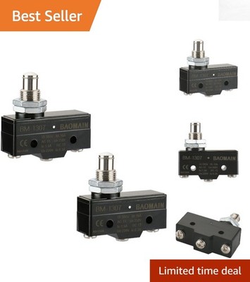 Reliable 15A 250VAC Limit Switch with Copper Contacts -  Certified 2 Pack
