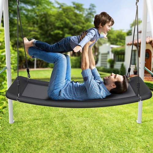 Trekassy Heavy Duty Swing Set for Kids Adult with Metal Frame 60" Platform Swing - Picture 8 of 9