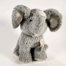 Commonwealth Elephant Stuffed Hug-A-Plush Gray 16in Soft Toy Doll W/ Tags Vtg