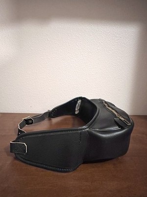 LAFUMA Black Leather Waist Bag