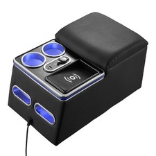 Uimoso Universal Rear Bench Console With Wireless Charging Ambient Lighting Uimoso Universal Rear Bench Console With Wireless Charging Ambient Lighting