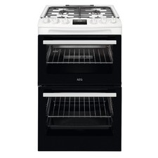 AEG CGX1130ACW Refurbished 55cm Double Cavity Gas Cooker 79163352/1/CGX1130ACW