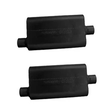 Flowmaster-942553-QTY2 Universal 2 Pcs Black Aluminized Steel Chambered Mufflers