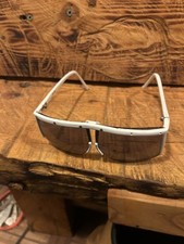 Vintage White Optiray Sunglasses Opti-ray A+ Condition tinted heavy construc.