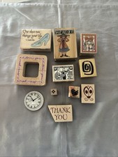11-Piece Lot of Rubber Stamps / Assorted Themes / Excellent Condition - 10 Deal