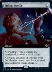 Pithing Needle (Extended Art) 378 Innistrad: Midnight Hunt