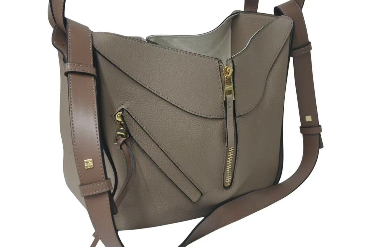 LOEWE Hammock Bag handbag sand soft grain calfskin shoulder View 4