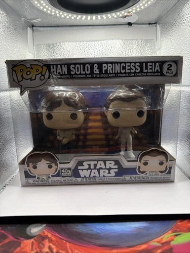 Funko Pop STAR WARS POPS 2-Pack Of HAN SOLO AND PRINCESS LEIA