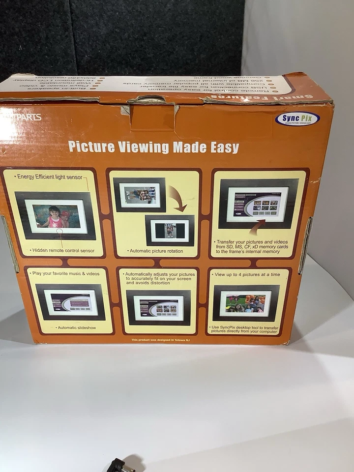 Smartparts Digital Picture Frame 7” Up To 2000 Pictures Wood Look - Image 3 of 4