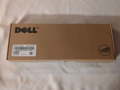 Dell Slim Black USB Quiet Keyboard QWERTY layout w/Sleep Hotkey KB113t Open Box