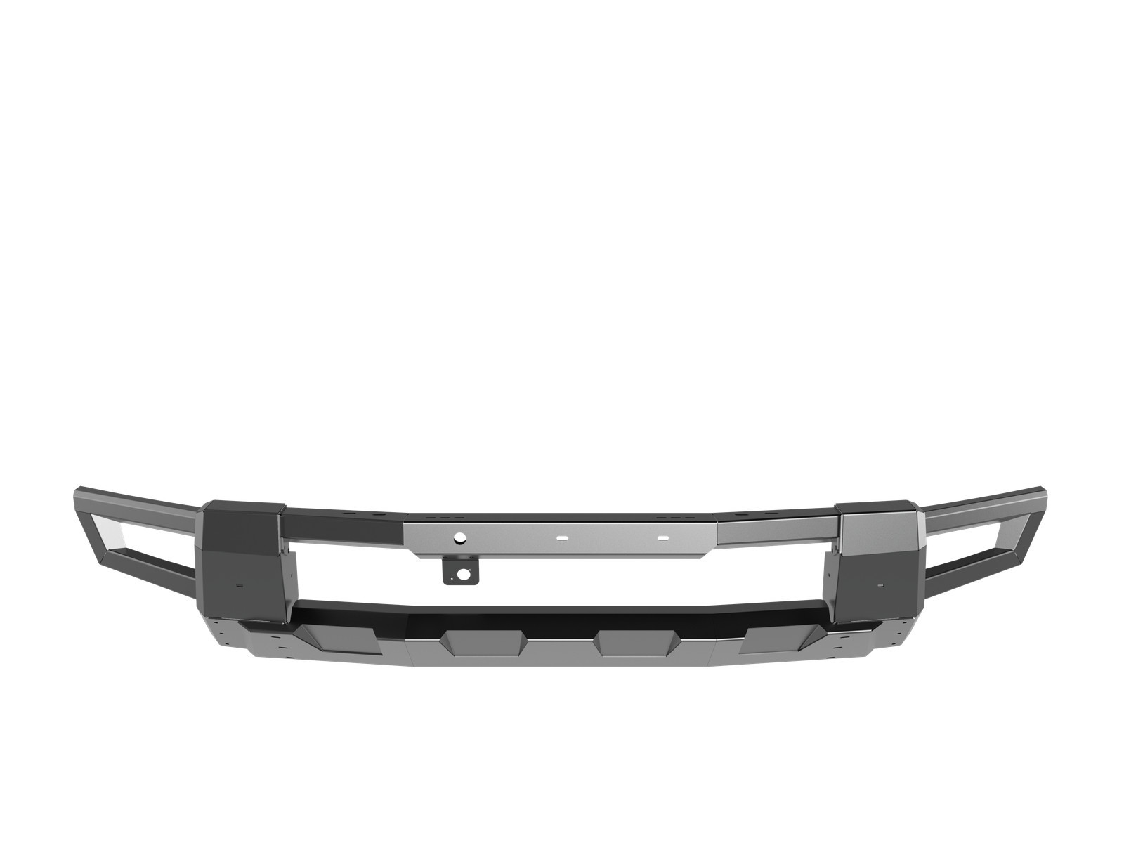 Heavy Steel Front Bumper For 2024-25 Tesla Cybertruck  W/Mounting Hole Of Camera