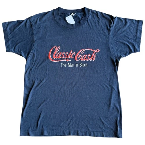 Vintage Johnny Cash The Man In Black Single Stitch T-shirt Vintage vintage concert t-shirt, vintage, single stitch, B+ condition