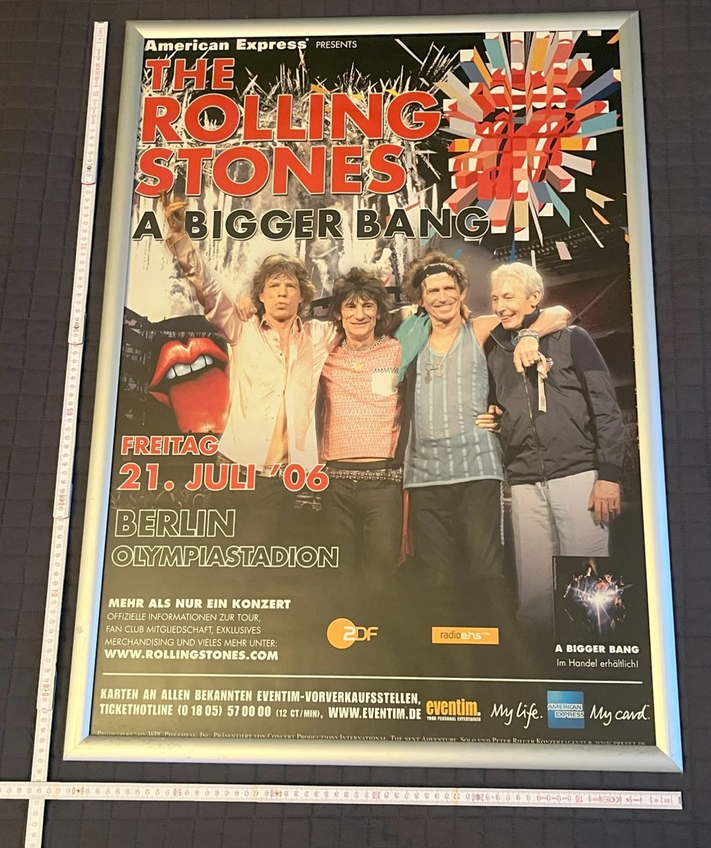 ORIGINAL TOUR POSTER GERMANY BERLIN THE ROLLING STONES 2006