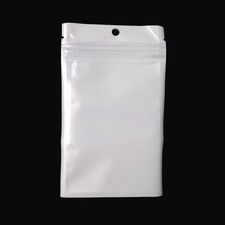 100x Self Seal Clear Zip Lock Bags Retail Packaging Pouches with Hang Hole