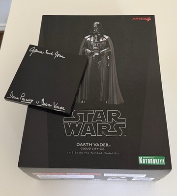 AUTOGRAPHED Darth Vader Kotobukiya Statue Signed Dave Prowse & James Earl Jones