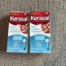 2 Pack Of Kerasal Multi-Purpose Nail Repair .43 Oz Each