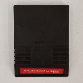 Vintage Mattel Intellivision Advanced Dungeons & Dragons Game Cartridge Box 1982