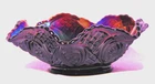 Vintage Imperial Glass 5-1/2" Berry Bowl Iridescent Purple Carnival Glass