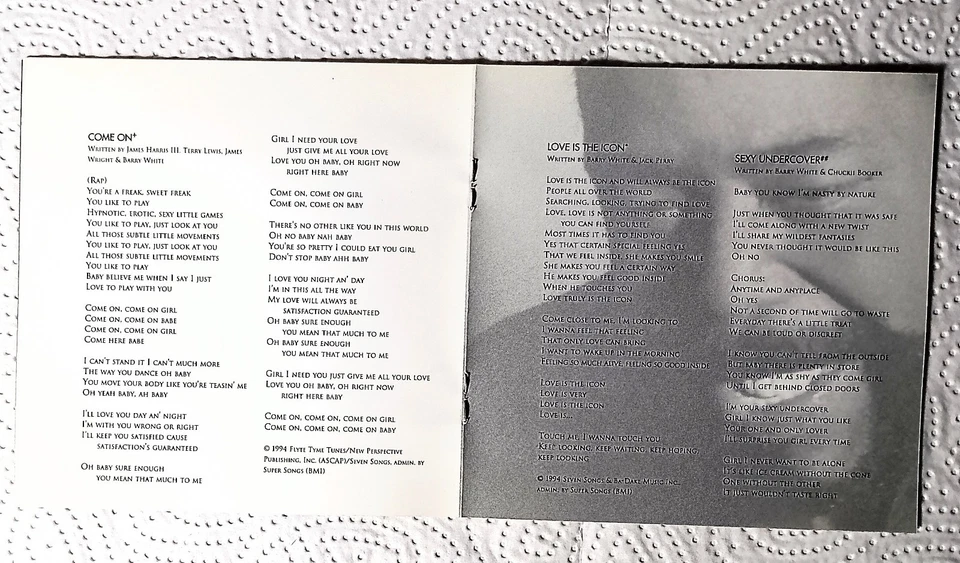 💡 CD - Barry White / The Icon Is Love ( P. 1994 / Amerikanischer Soulsänger ) - Bild 4 von 4