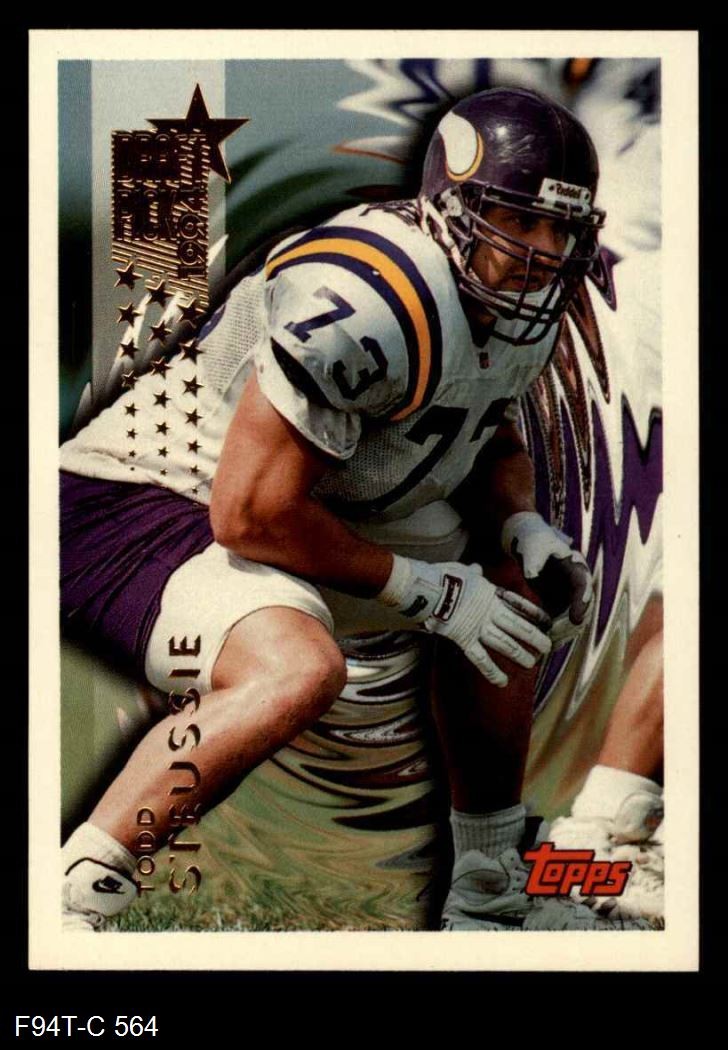 1994 Topps #564 Todd Steussie Vikings RC California Berkeley 8 - NM/MT