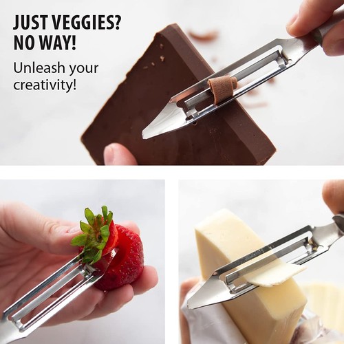 Cutlery Vegetable Peeler, Silver Handle - Picture 5 of 5