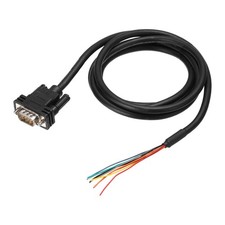 4.9 ft 26AWG DB9 Male Connector to Bare Wire END RS232 9-Pin