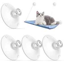 4 PCS Replacement Suction Cups for Cat Window Perch Large Powerful PVC Suckers