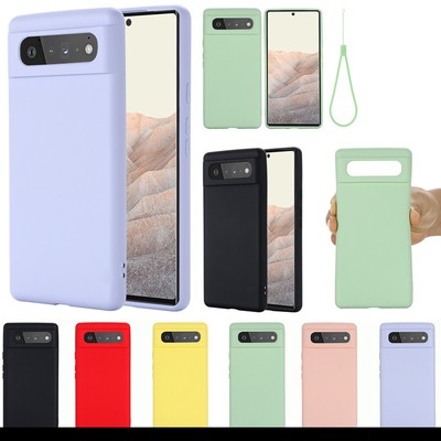 Fr Google Pixel 9A 8A 6A 7 8 9 Pro Liquid Silicone Case Protective Cover Skin++