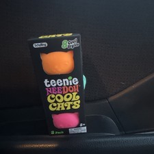 Schylling Teenie Nee Doh Cool Cats Tear-Resistant Squeeze Ball 3 Pack