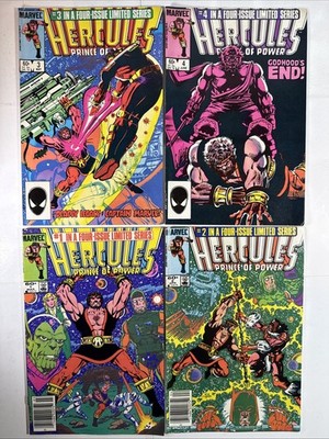 HERCULES PRINCE OF POWER #1 2 3 4 SET 1-4 MARVEL COMICS 1982 1ST SOLO SERIES!