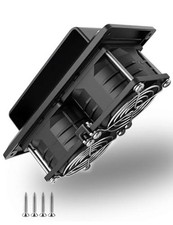 12V 25W RV Sidewall Vent Exhaust Fan - Black Roof Vent Ventilation