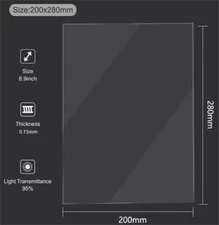 2 Pcs/Set FEP Release Film Resin 20x 28cm 0.15mm For UV light Curing 3D Printer