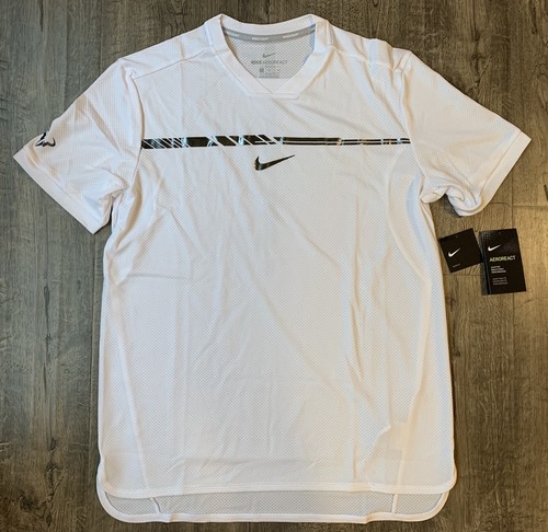 Nike AeroReact Rafael Nadal Challenger Men's Medium M Tennis Shirt 854662  100 | eBay