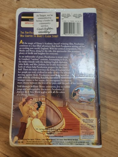 Pocahontas II: Journey To A New World (VHS, 2000, Gold Collection Edition) - Picture 2 of 2