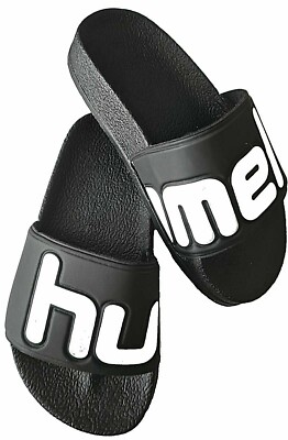 Hummel - Kinder Slipper Badelatschen Strandschuhe Badeschuhe Duschschuhe schwarz