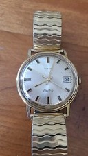 Large Vintage Timex Electric Calendar Wristwatch GF/SS AS-IS Runs But Stops D19