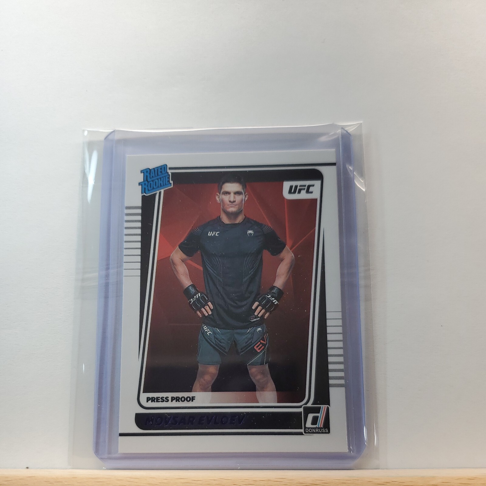 2022 Panini Donruss UFC Movsar Evloev Rated Rookie Press Proof Purple RC # 218