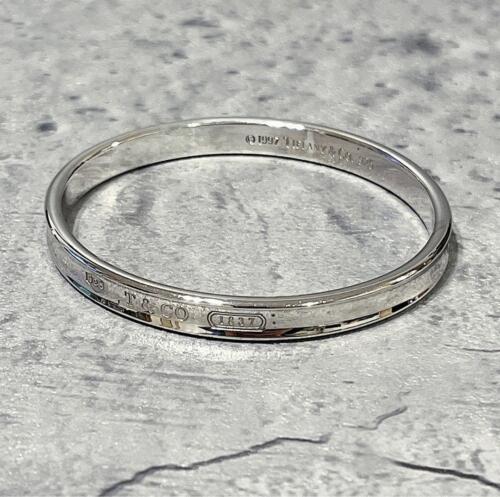 Tiffany & Co. Bracelet étroit argent sterling argent 925 ovale 7,28 pouces #3 - Photo 1 sur 9