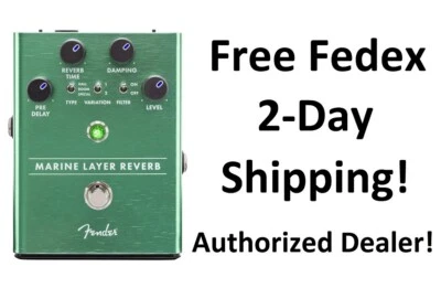 New Fender Marine Layer Reverb Guitar Effects Pedal - Image 1 of 4