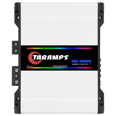 [US SELLER] Taramps HD 3000 1 Ohm RGB Effects 1 Channel 3000 Watts RMS MAX