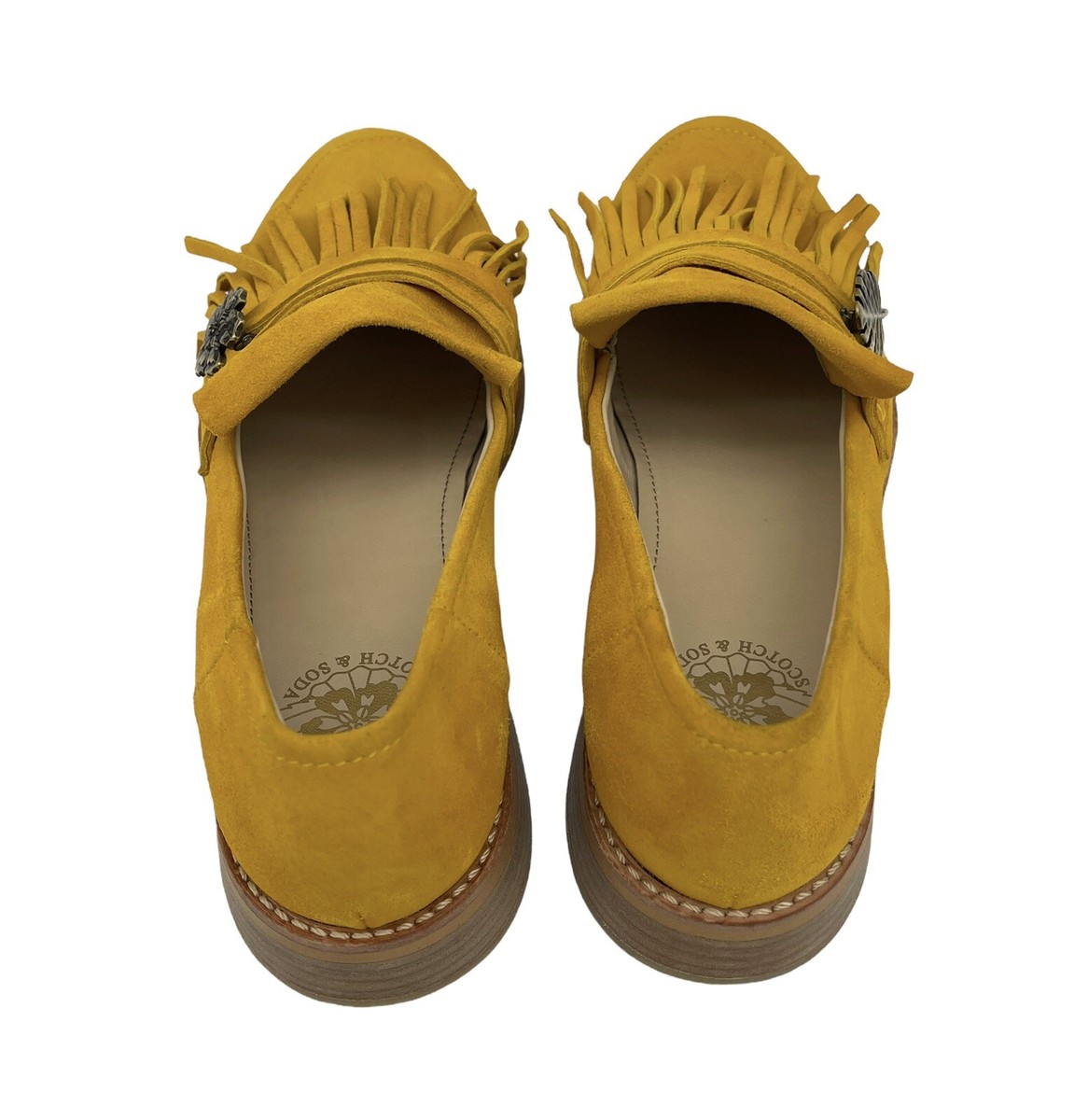 SCOTCH SODA Woman Loel Suede Fringe Loafers US Size Loel 1B